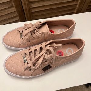 GUESS pink quilted sneakers